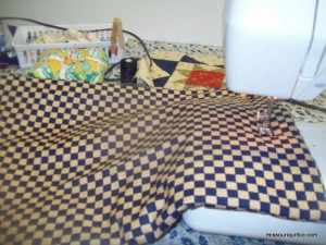 Top Stitching all around the top
