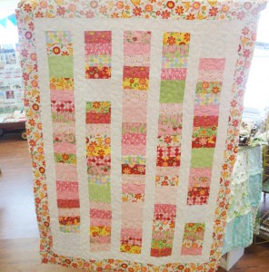Minkee Coin Baby Quilt - Finished Quilt Minkee Coin Baby Quilt - Finished Quilt