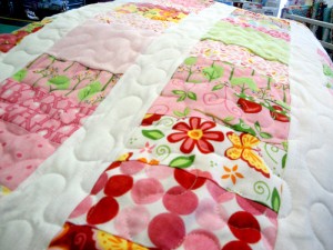 Minkee Coin Baby Quilt Minkee Coin Baby Quilt