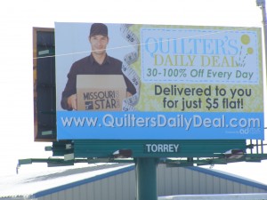 Quilters Daily Deal billboard