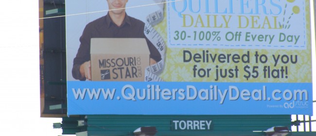 MSQC hits the big time!  We are on a Billboard!??!  Pinch me.