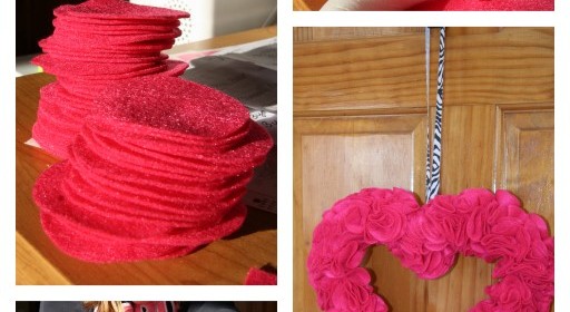 DIY Heart Felt Wreath