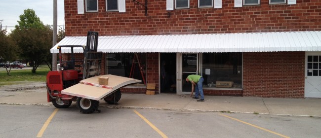 Delivery: Sheetrock!  It’s coming together.