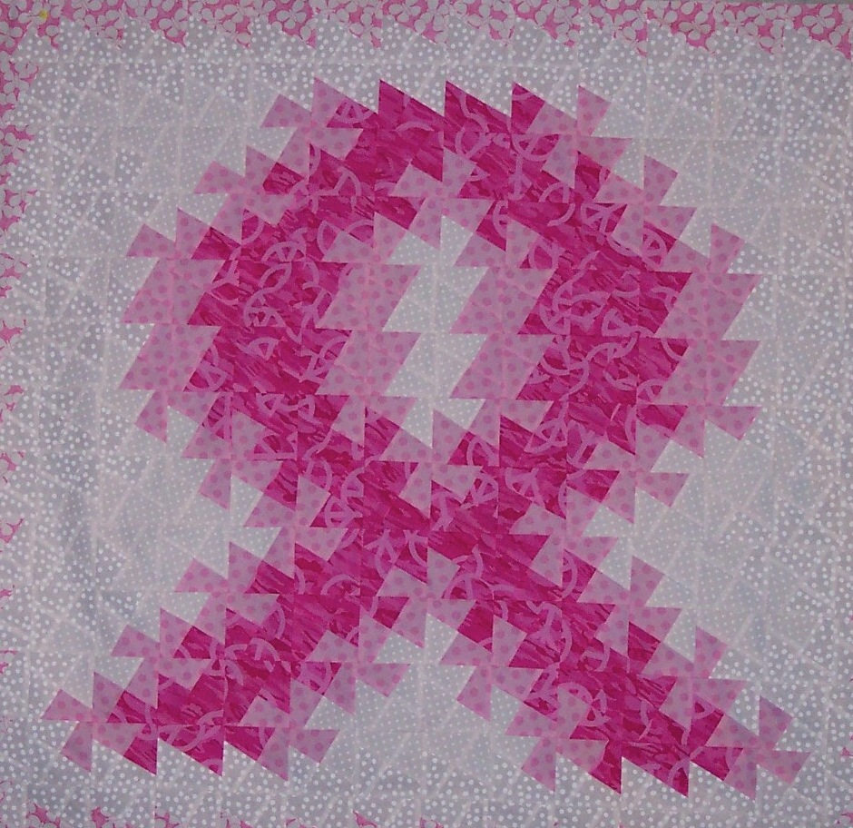 Breast Cancer Awareness Quilt From One Of You With The Twister Tool 