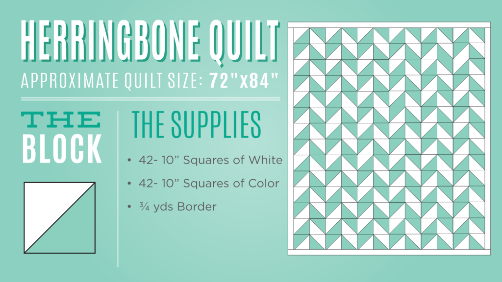 New Friday Tutorial The Herringbone Quilt