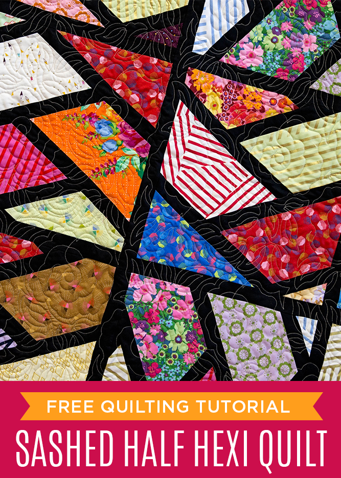 New Friday Tutorial The Sashed Half Hexagon Quilt