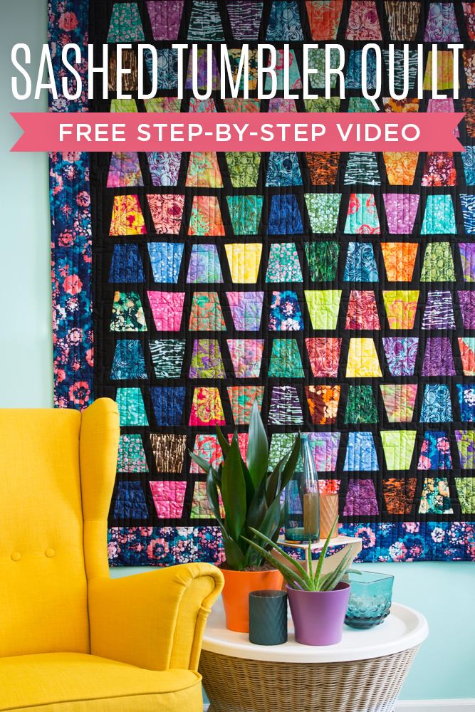 New Friday Tutorial The Sashed Tumbler Quilt