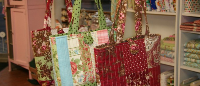 Free Pattern For The Easy Quilted Tote Bag As Promised