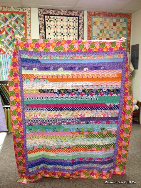 Eye Candy…a Pretty Jelly Roll Race Quilt! 