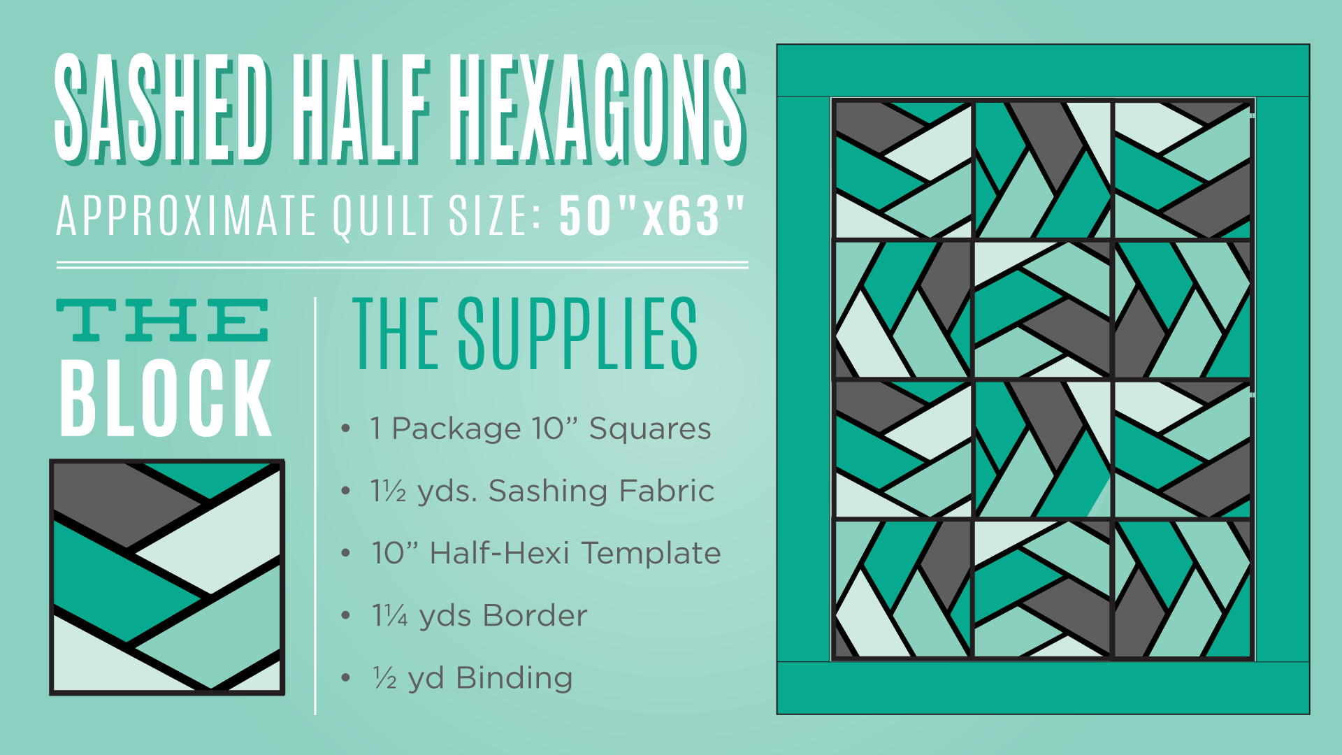 Missouri Star Half Hexagon Quilt Pattern