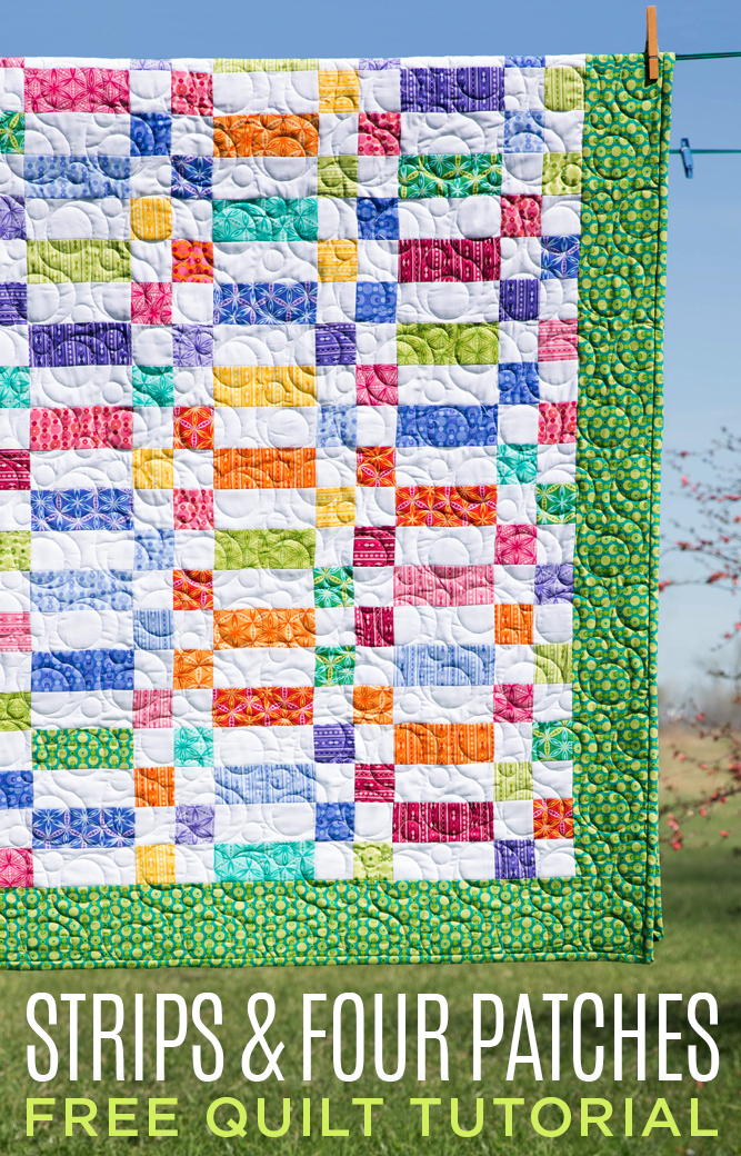 New Friday Tutorial The Strips And Four Patches Quilt Missouri Star Blog