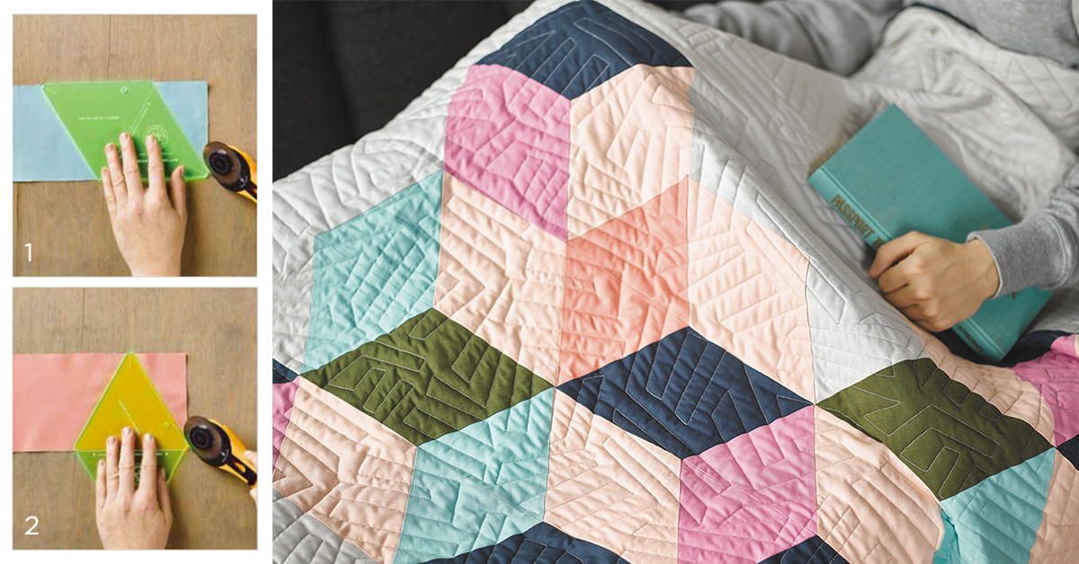 New Friday Tutorial The Rhombus Quilt Missouri Star Blog