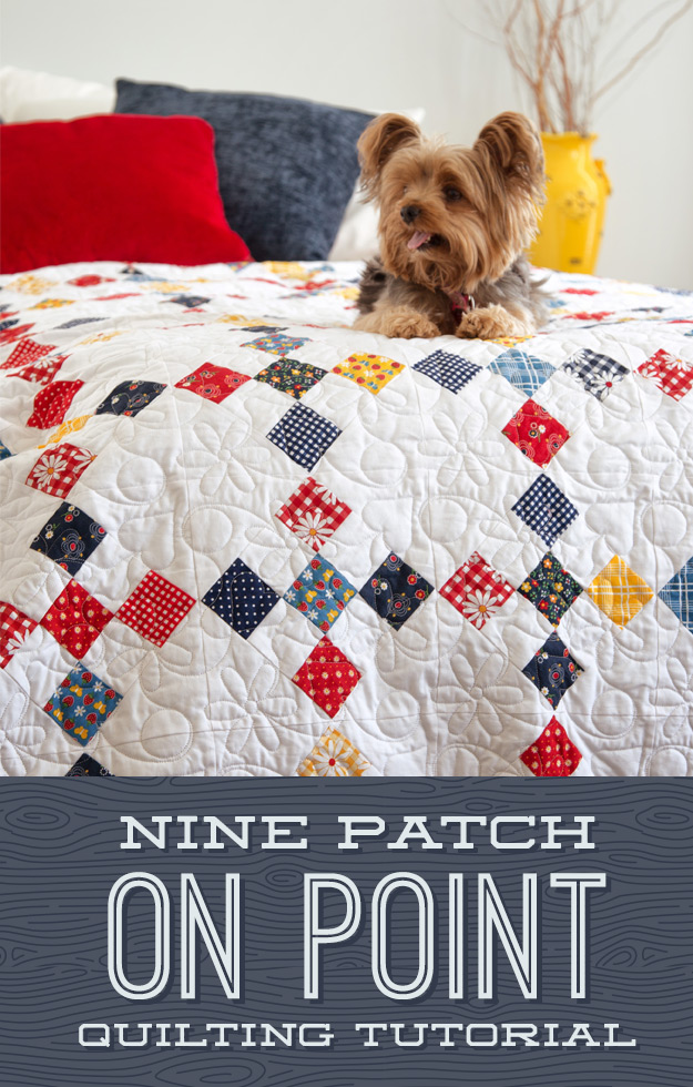Nine Patch on Point | The Cutting Table Quilt Blog | Bloglovin’
