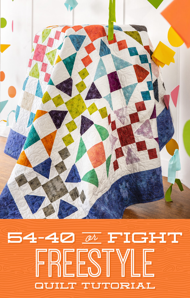 54-40 or Fight Freestyle Quilt