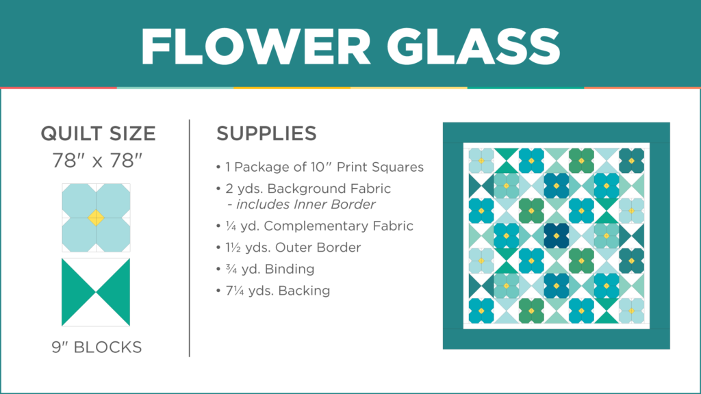 Flower Glass Quilt Tutorial