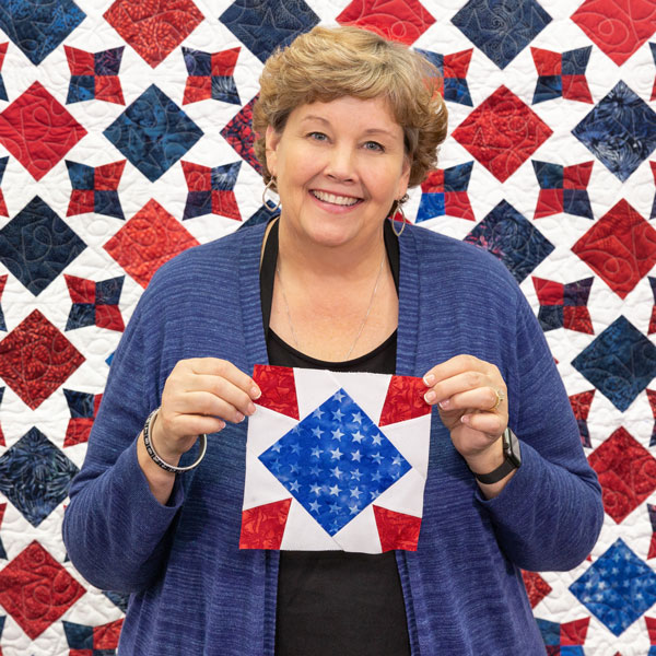 Periwinkle On Point Quilt Missouri Star Blog