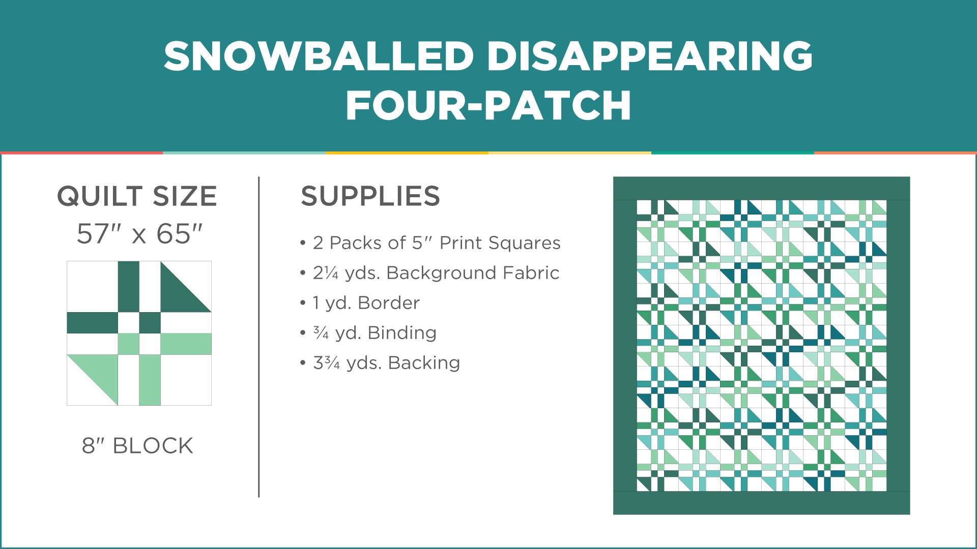Snowballed Disappearing Four Patch Quilt Missouri Star Blog