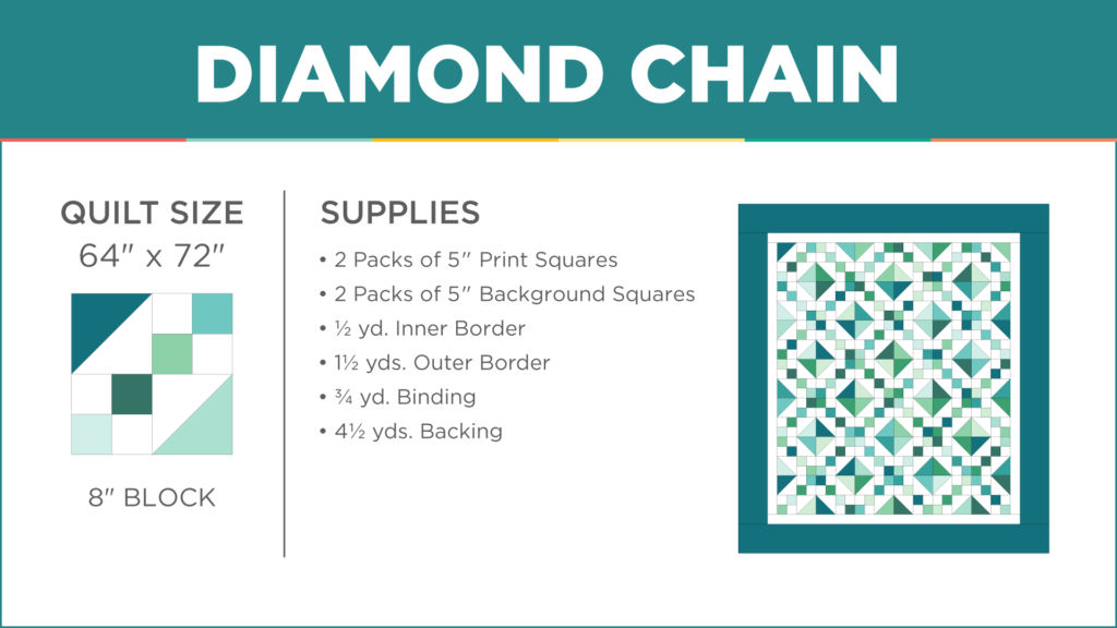 Diamond Chain Quilt from Missouri Star Quilt Co.