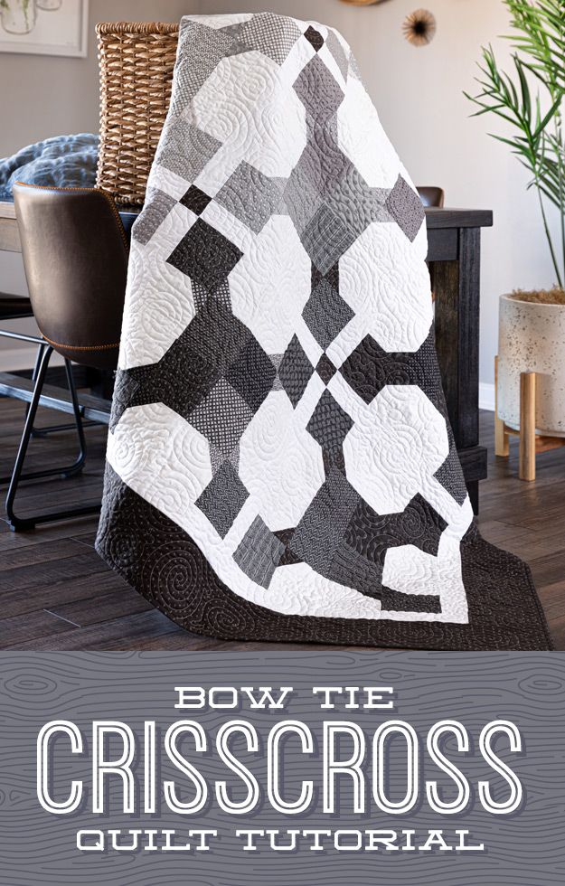 The Bow Tie Crisscross Quilt from Missouri Star Quilt Co. Watch the free quilt tutorial today!