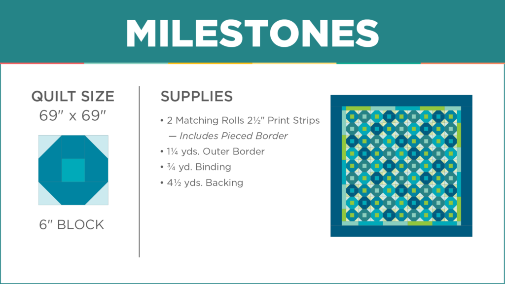The Milestones Quilt from Missouri Star Quilt Co. Watch the free quilt tutorial today!