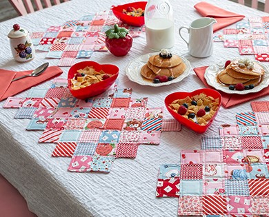 Zig Zag Placemats & Napkins Pattern