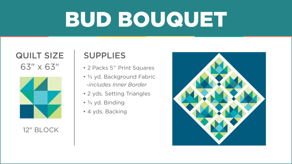 The Bud Bouquet Quilt from Missouri Star Quilt Co. Watch the free quilt tutorial today!