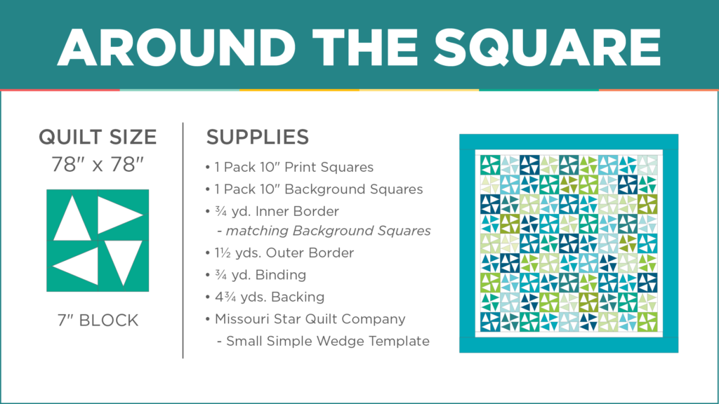 The Around the Square Quilt from Missouri Star Quilt Co. Watch the free  quilt tutorial today!