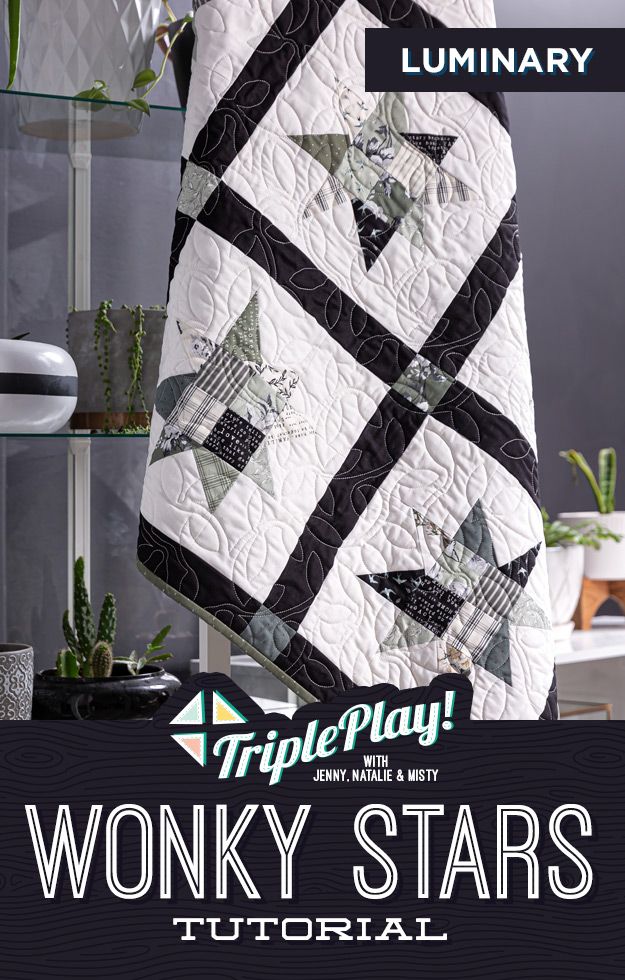 The Luminary Quilt from Missouri Star Quilt Co. Watch the free Triple Play quilt tutorial today!