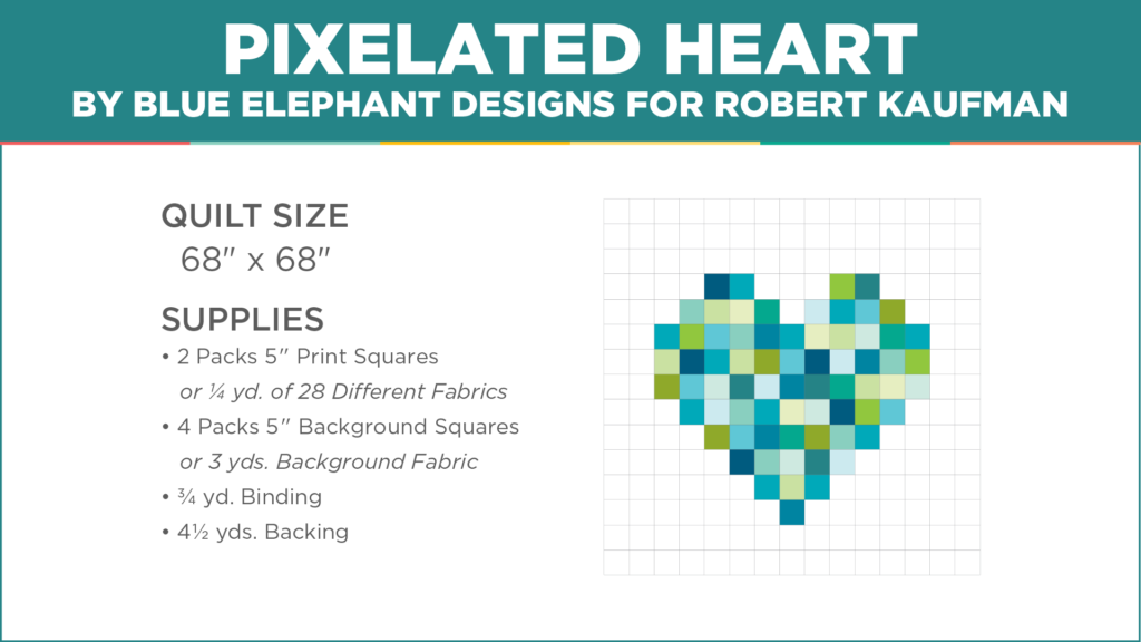 The Pixelated Heart Quilt from Missouri Star Quilt Co. Watch the free quilt tutorial today!