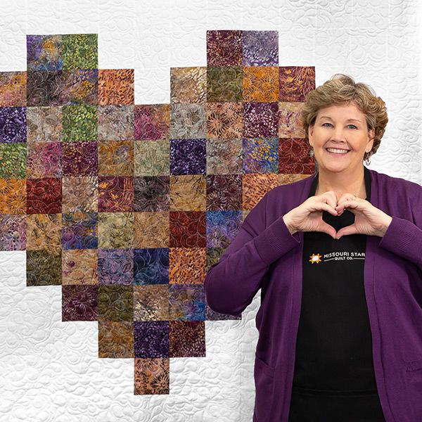 The Pixelated Heart Quilt from Missouri Star Quilt Co. Watch the free quilt tutorial today!