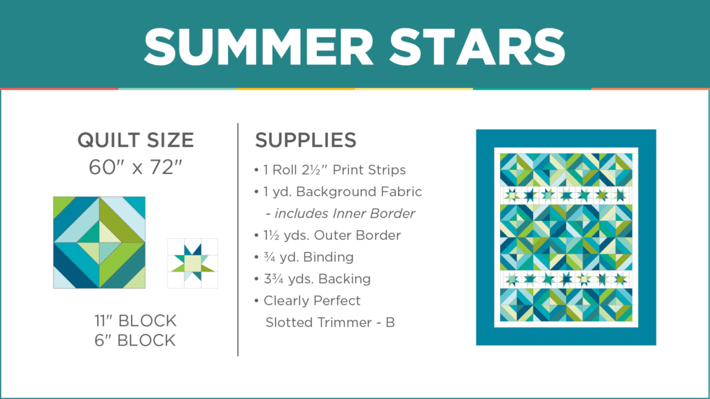 The Summer Stars Quilt from Missouri Star Quilt Co. Watch the free quilt tutorial today.