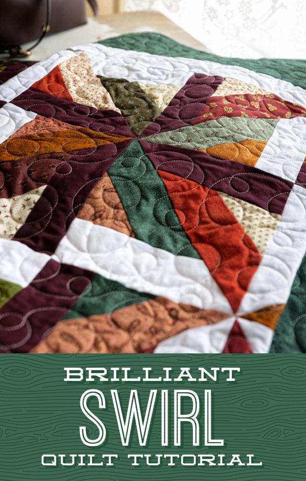 The Brilliant Swirl from Missouri Star Quilt Co. Watch the free quilt tutorial today. 