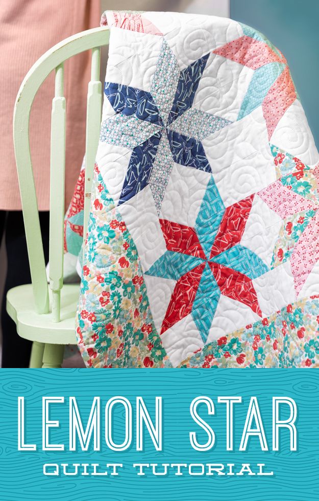 The Lemon Star Quilt from Missouri Star Quilt Co. Watch the free quilt tutorial today. 