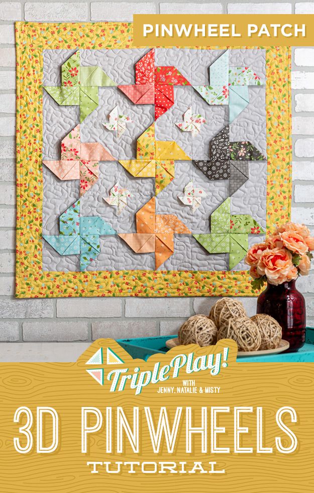 The Pinwheel Patch Quilt from Missouri Star Quilt Co. Watch the free quilt tutorial today. 