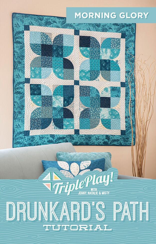 The Morning Glory Wall Hanging from Missouri Star Quilt Co. Watch the free quilt tutorial today. 