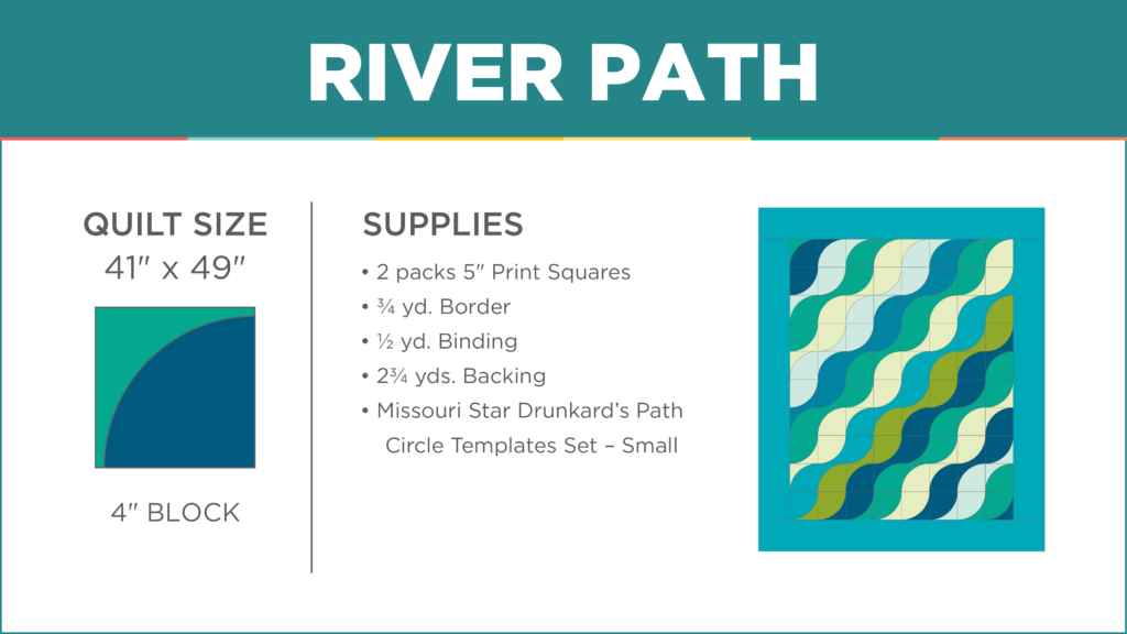 The River Path Wall Hanging from Missouri Star Quilt Co. Watch the free quilt tutorial today. 