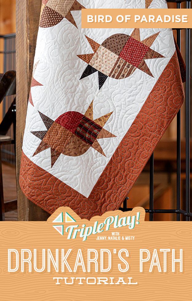 The Birds of Paradise Quilt from Missouri Star Quilt Co. Watch the free quilt tutorial today. 