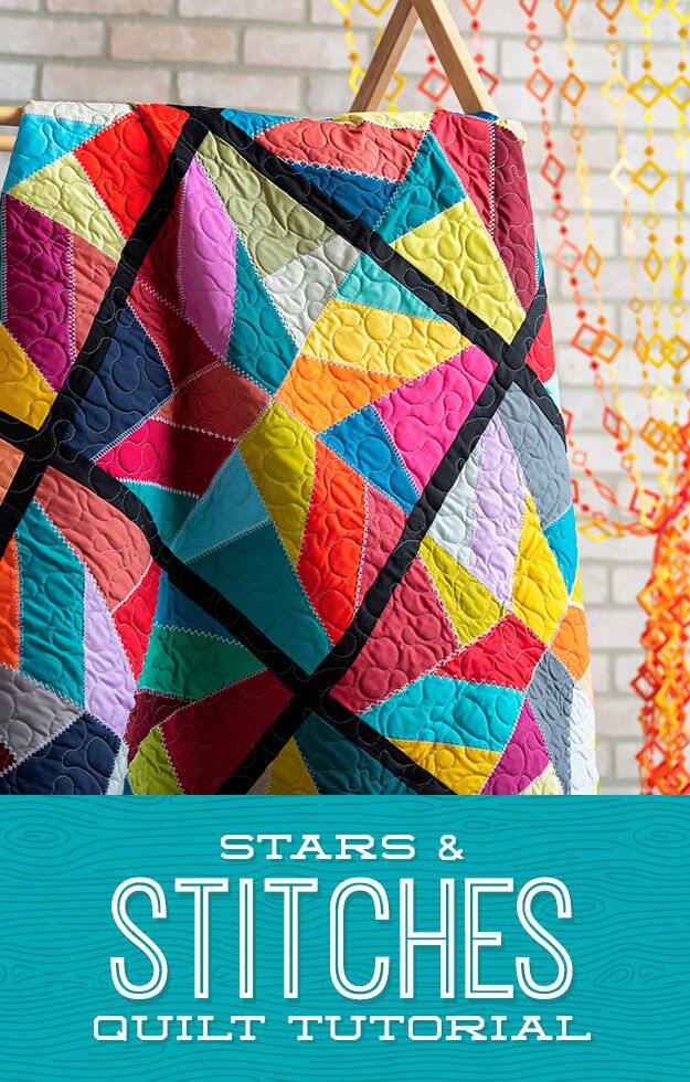 The Stars & Stitches Quilt from Missouri Star Quilt Co. Watch the free quilt tutorial today. 