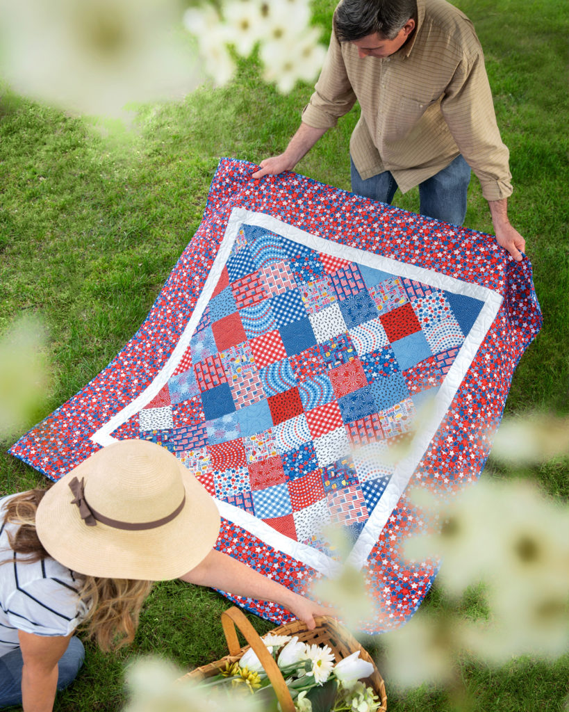 The Charm Quilt on Point from Missouri Star Quilt Co.