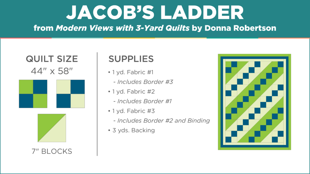 The Jacob's Ladder 3 Yard Quilt from Missouri Star Quilt Co. Watch the free quilt tutorial today. 