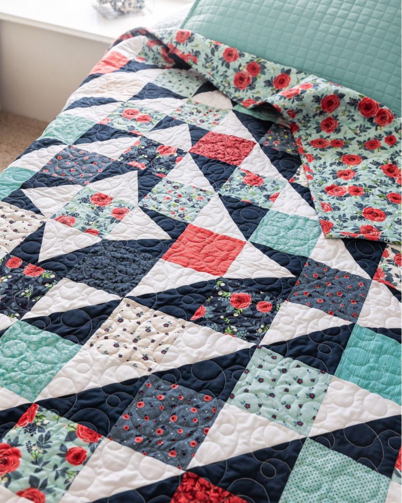 The Rose Garden Quilt from Missouri Star Quilt Co. Watch the free quilt tutorial today. 
