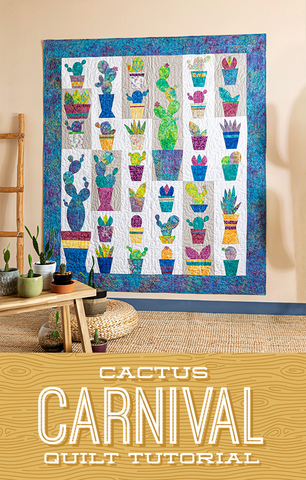 The Cactus Carnival Quilt from the Missouri Star Quilt Company.