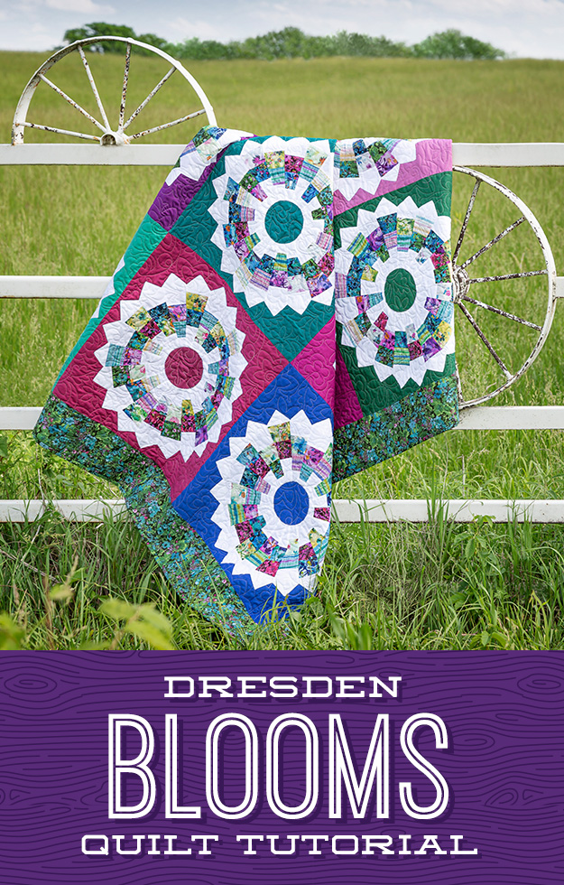 The Dresden Blooms Quilt from Missouri Star Quilt Co. Watch the free quilt tutorial today. 