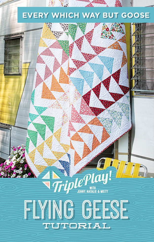 The Every Which Way But Goose Quilt from Missouri Star Quilt Co. Watch the free quilt tutorial today. 