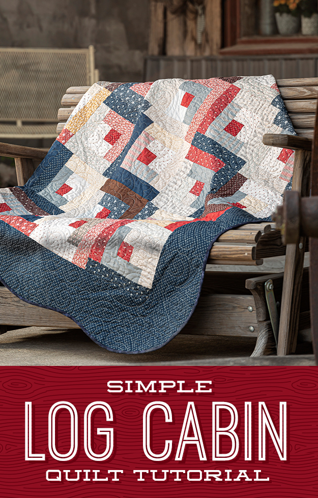 The Simple Log Cabin Quilt from Missouri Star Quilt Co. Watch the free quilt tutorial today. 