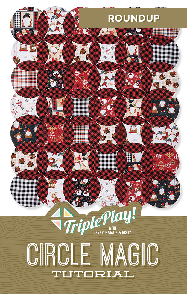 The Circle Magic Roundup Quilt from Missouri Star Quilt Co. Watch the free quilt tutorial today. 