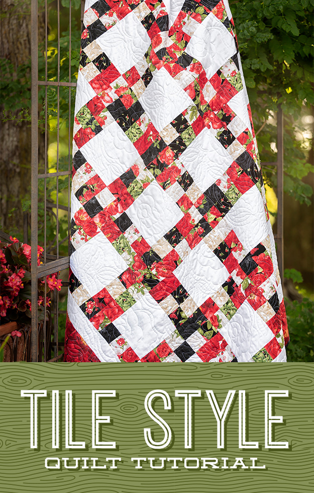 The Tile Style Quilt from Missouri Star Quilt Co. Watch the free quilt tutorial today. 