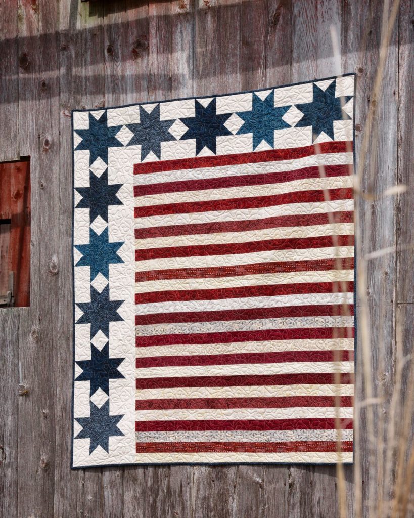 The Stars and Stripes quilt from Missouri Star Quilt Co.