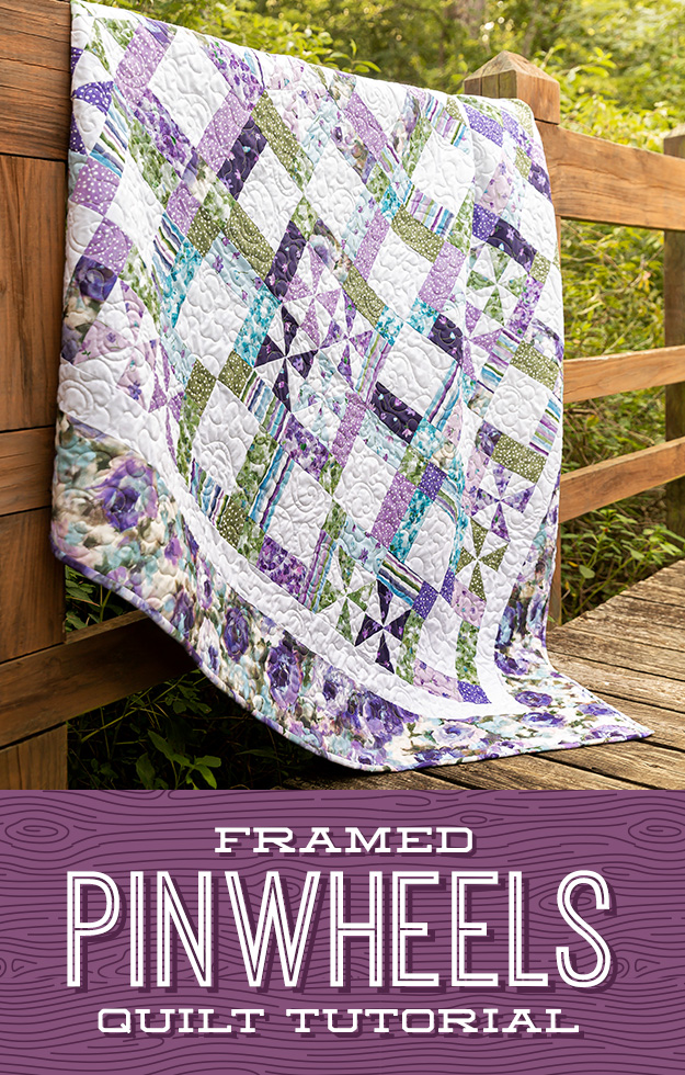 The Framed Pinwheels Quilt from Missouri Star Quilt Co. Watch the free quilt tutorial today. 