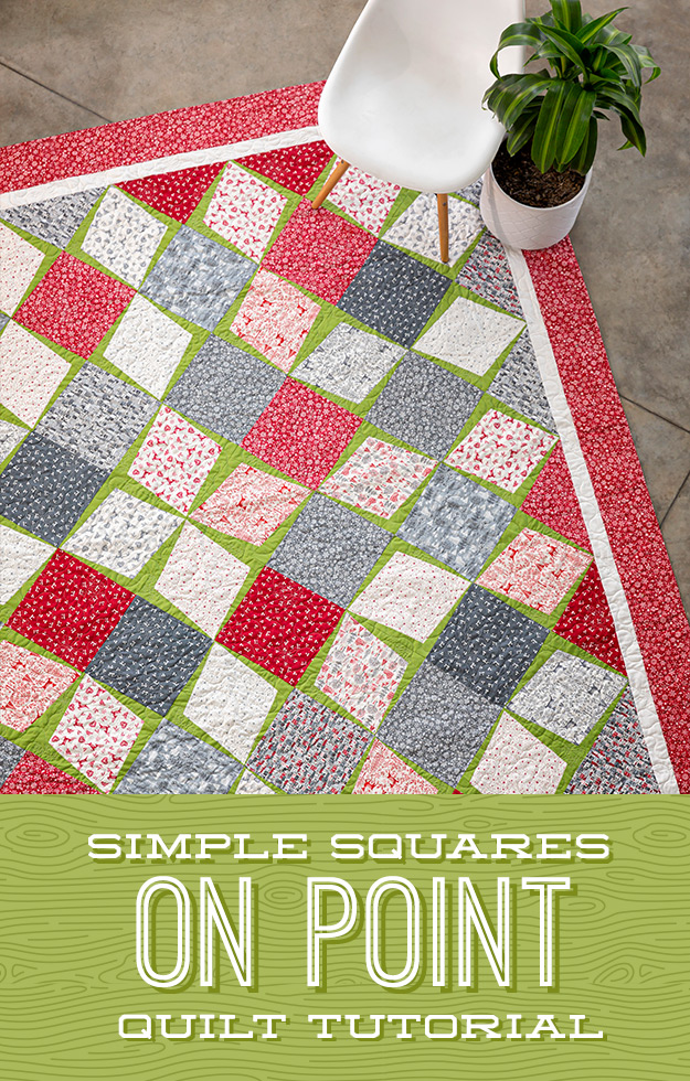 The Simple Squares on Point Quilt from Missouri Star Quilt Co. Watch the free quilt tutorial today. 